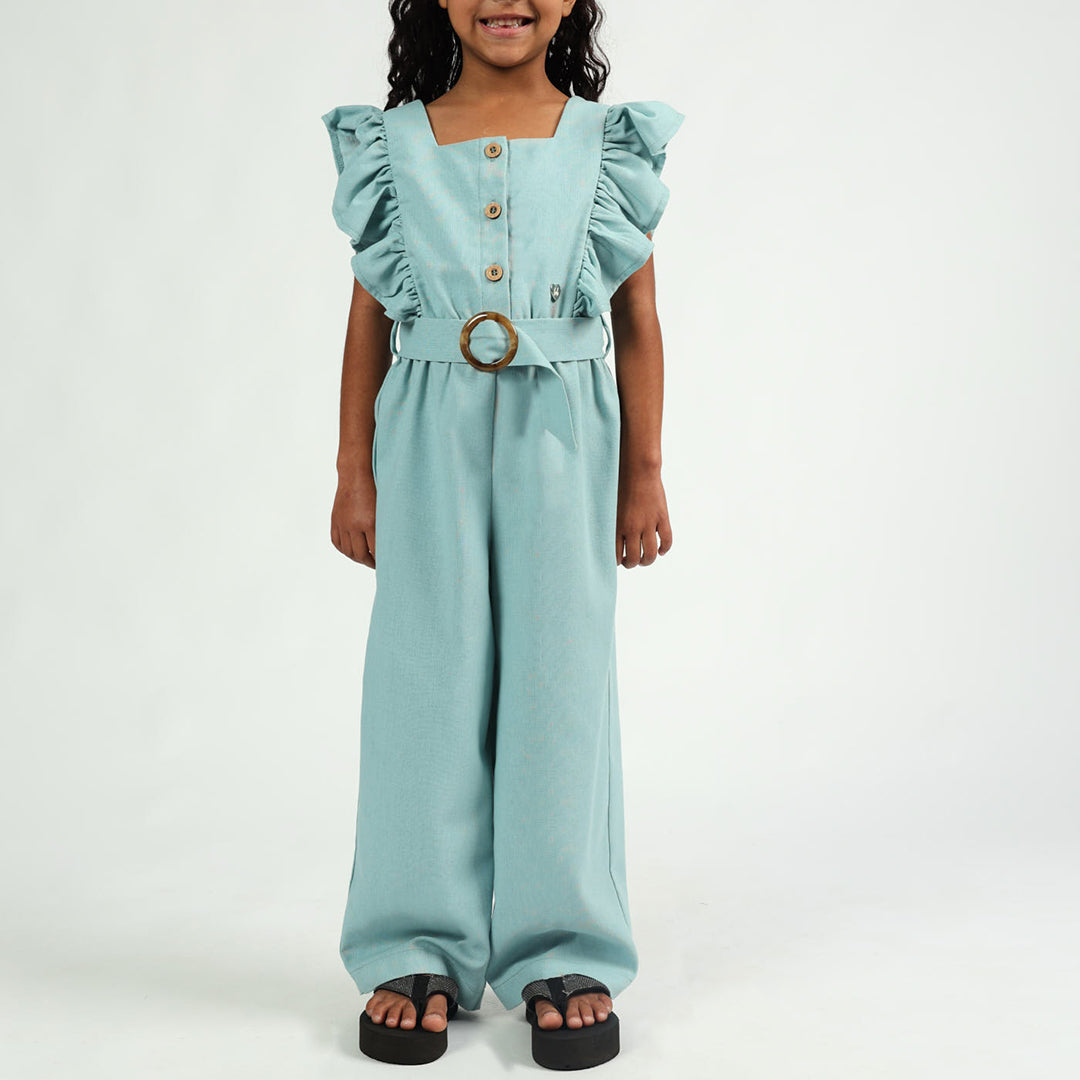 Girls Sage Jumpsuit