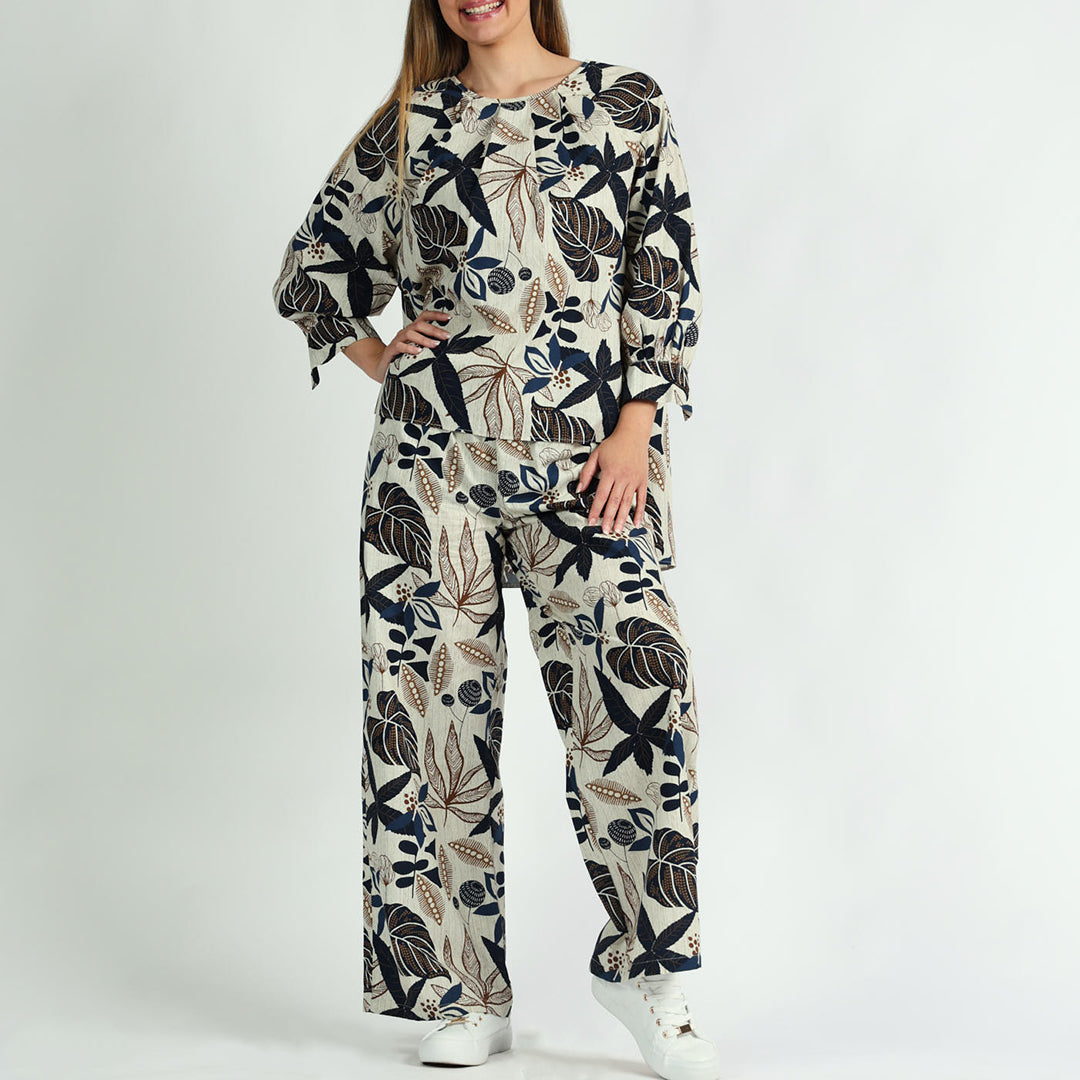 LADIES CIARRA NAVY/WHITE TOP