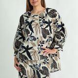 LADIES CIARRA NAVY/WHITE TOP