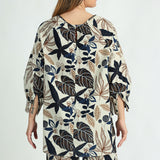 LADIES CIARRA NAVY/WHITE TOP