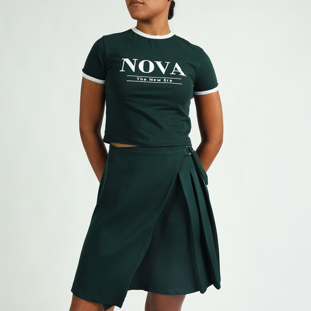 Wrap Pleat Skirt