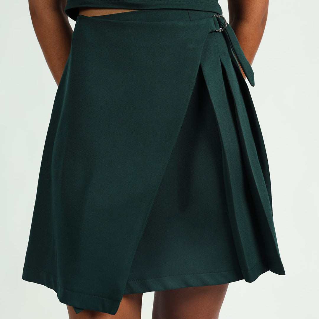 Wrap Pleat Skirt