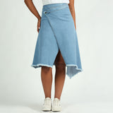 Denim Asymetrical Skirt