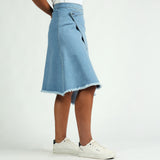Denim Asymetrical Skirt