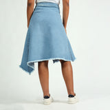 Denim Asymetrical Skirt