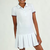 TRB Girls White Tennis Golfer Dress