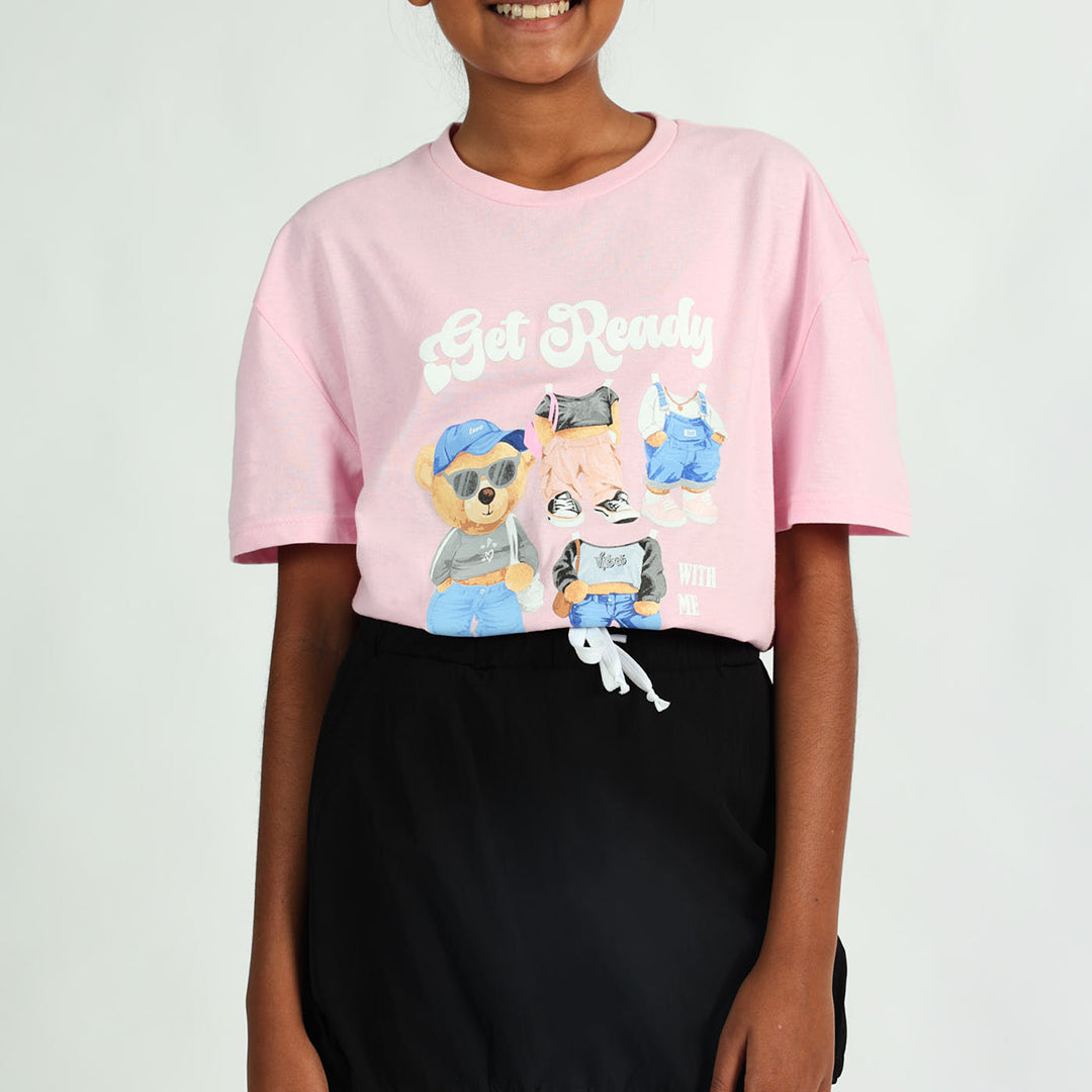 Pink Oversized Graphic Tee