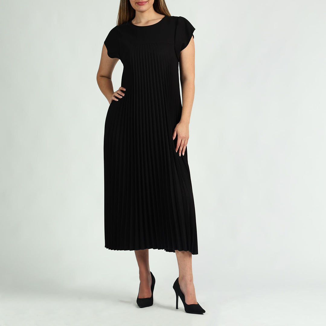 Black Pleat Dress