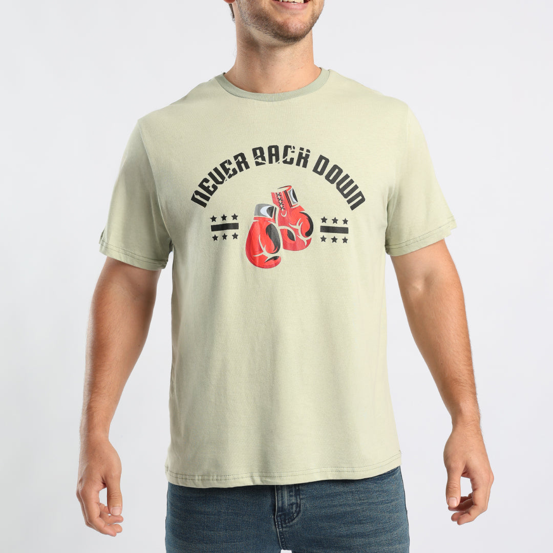 MENS SAGE PRINTED T-SHIRT