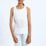 GIRLS WHITE GYM VEST