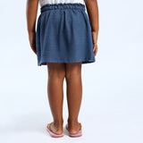 GIRLS NAVY SKORT (WITH ELASTIC WAISTBAND)