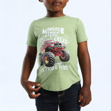 GREEN S/S PRINTED TEE