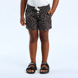 GIRLS DARK GREY SPOTTED SHORT