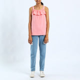 GIRLS CORAL SLEEVELESS TOP