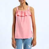 GIRLS CORAL SLEEVELESS TOP