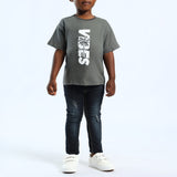 CHARCOAL SHORT SLEEVE  T-SHIRT