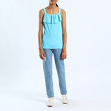 GIRLS BLUE SLEEVELESS TOP