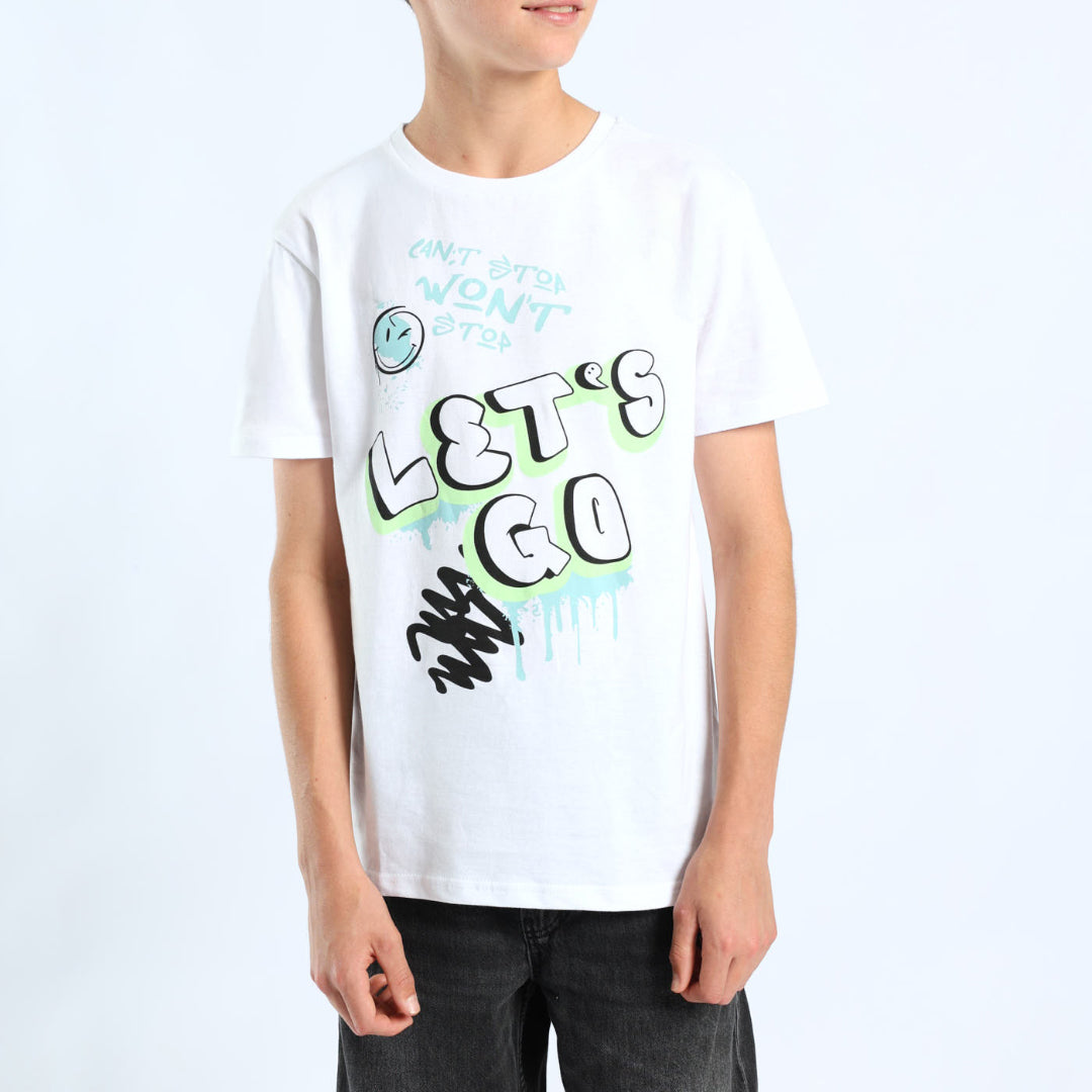 WHITE SHORT SLEEVE T-SHIRT