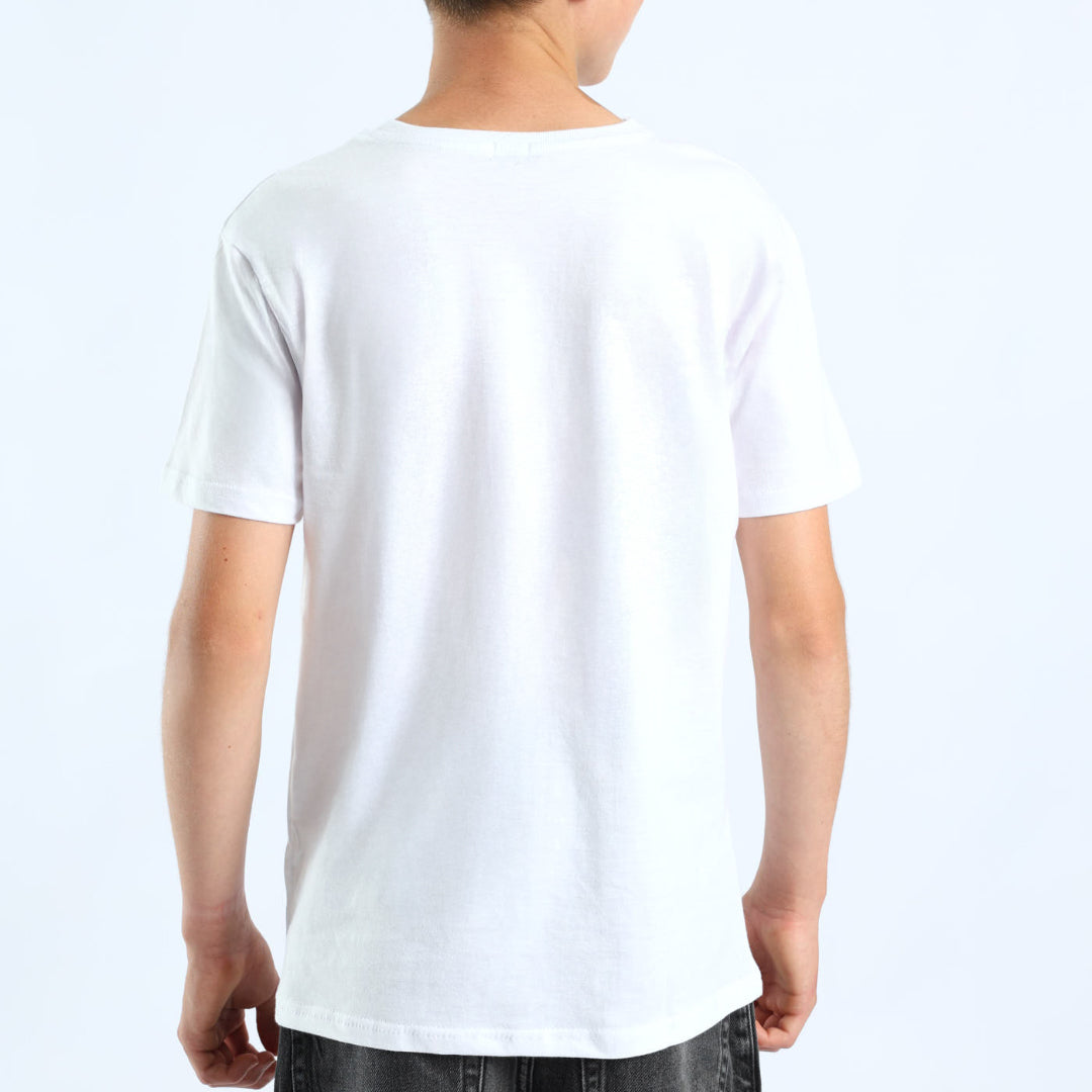 WHITE SHORT SLEEVE T-SHIRT