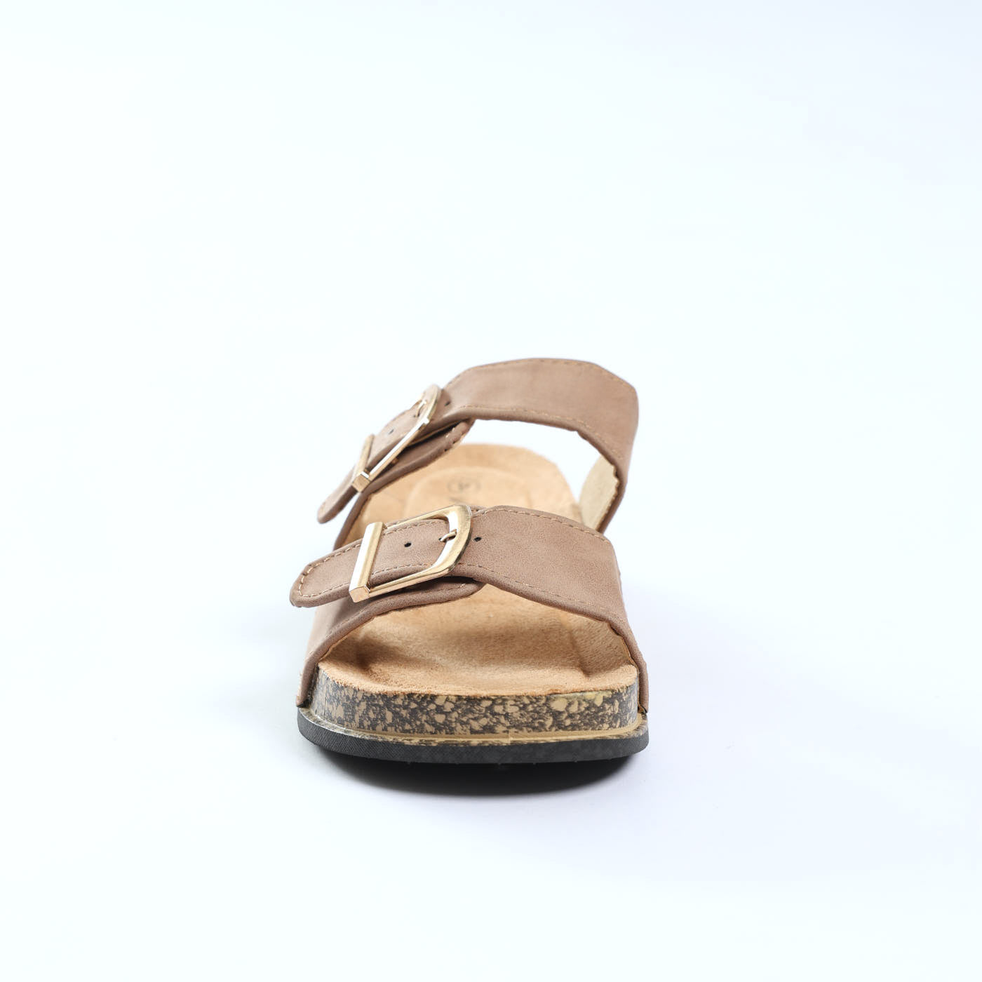 Birk Sandal.Gold Buckles