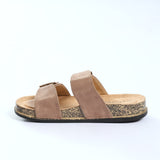 Birk Sandal.Gold Buckles
