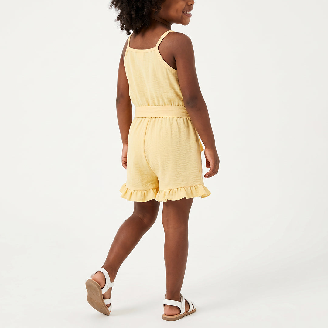 PG YELLOW JUMPSUIT WITH BUTTON &amp; TIE UP