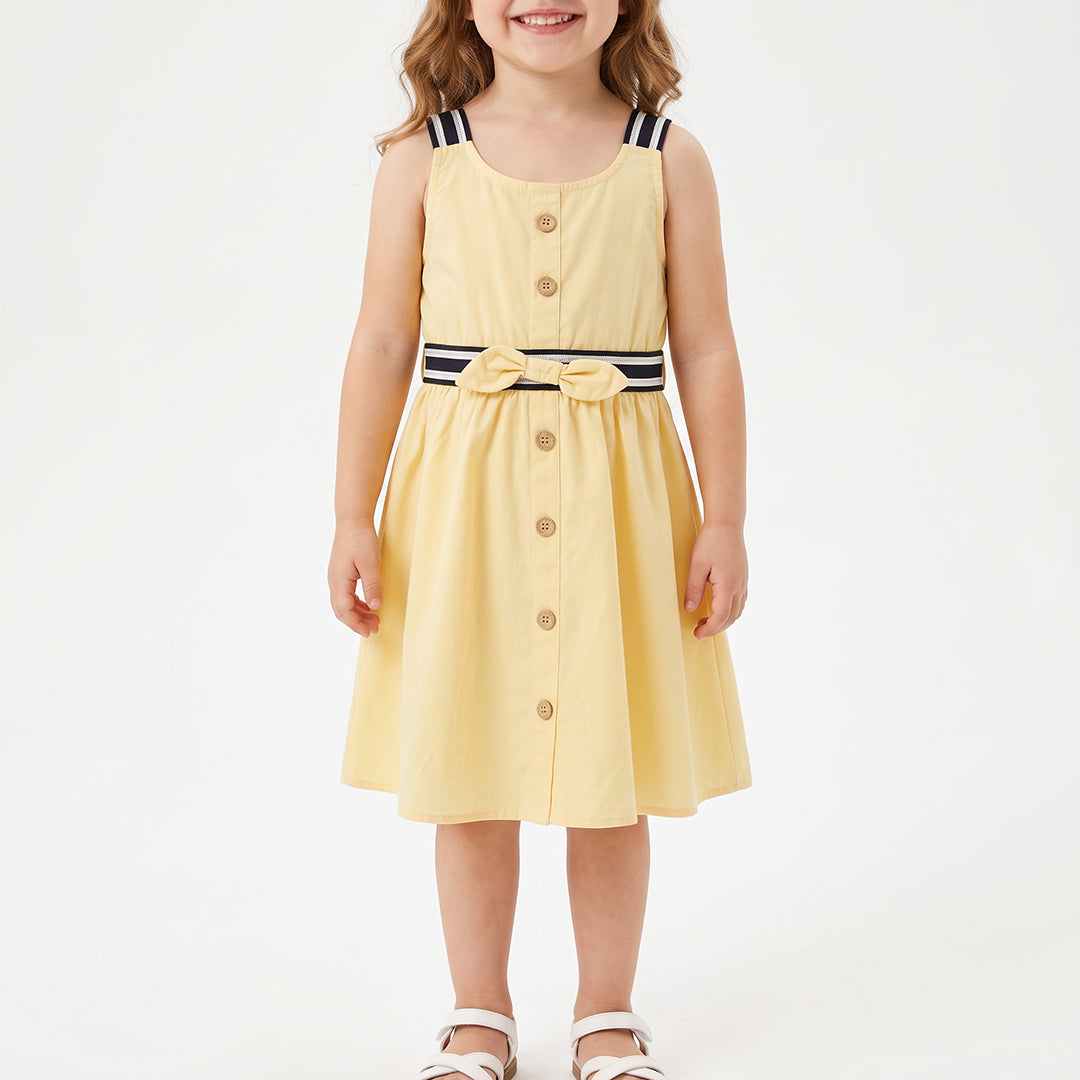PG PLAIN BUTTER DRESS