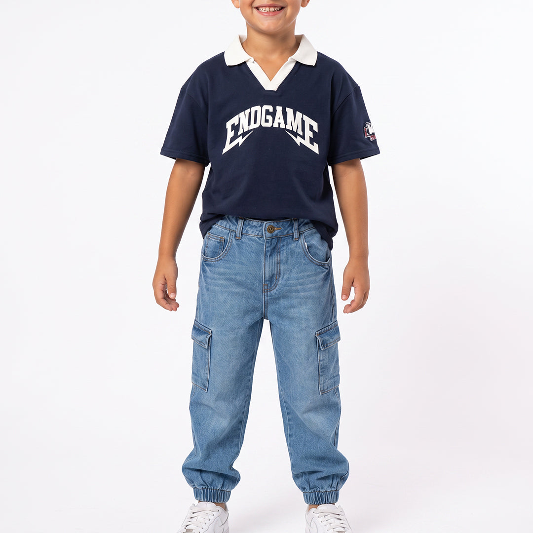 BOYS FLEECE SHORT SLEEVE GOLFER