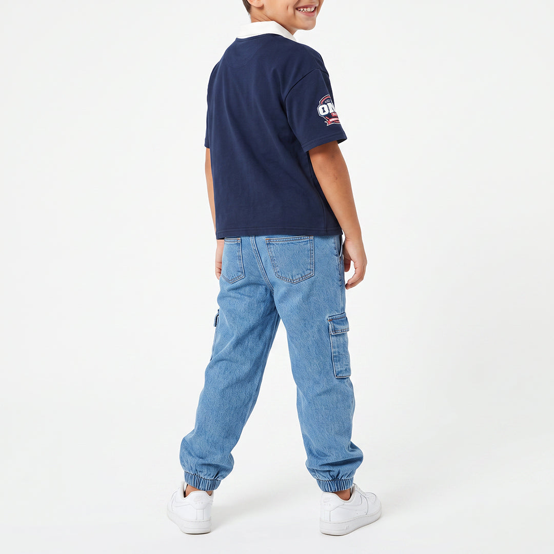 BOYS FLEECE SHORT SLEEVE GOLFER