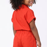 BIG GIRLS ORANGE TOP