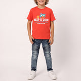 RED PRINTED T-SHIRT