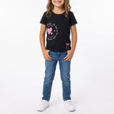 GIRLS NAVY SHORT SLEEVE T-SHIRT