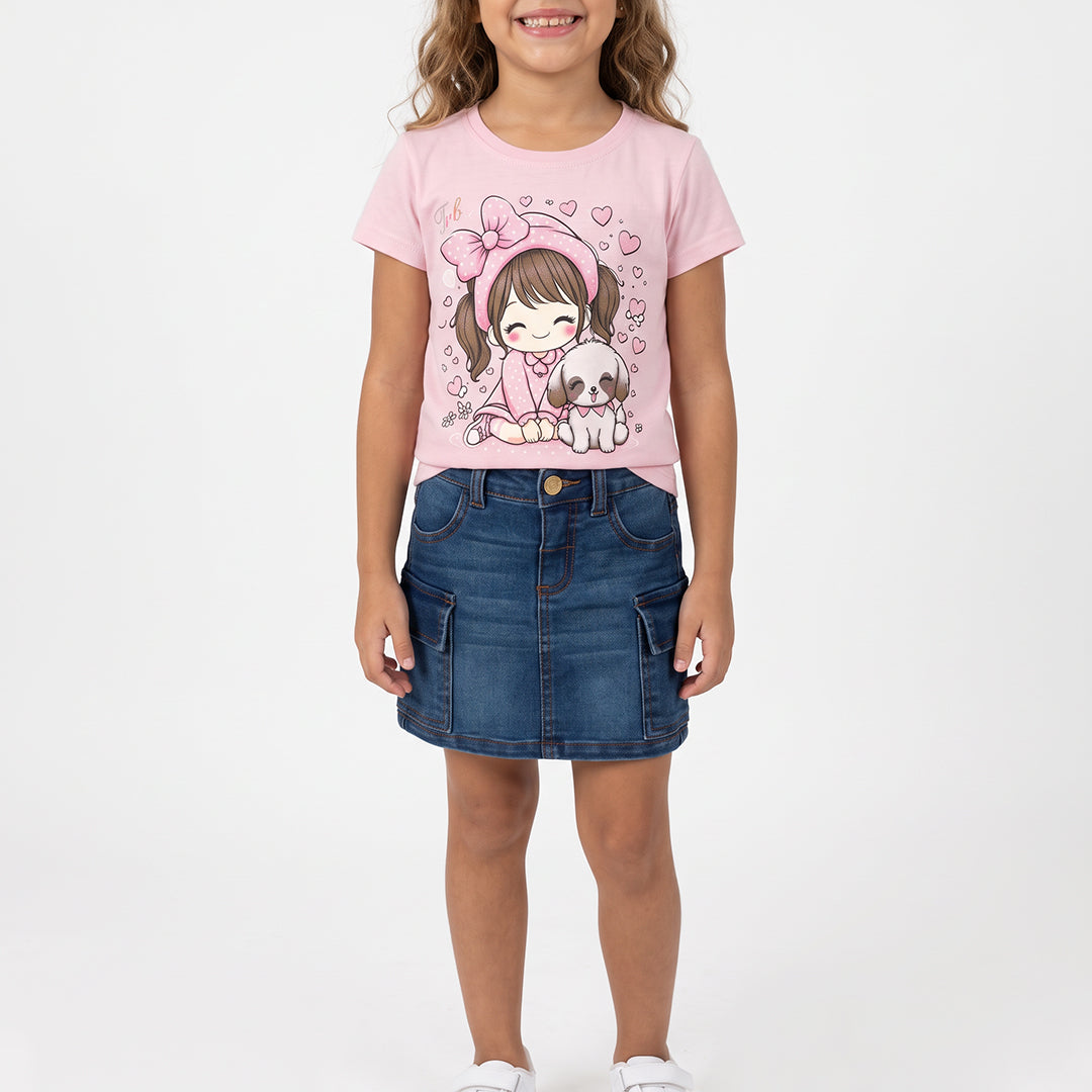 GIRLS TRB PINK SHORT SLEEVE T-SHIRT