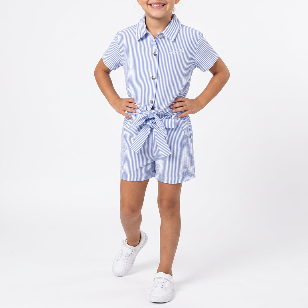 TRB Girls Striped Short