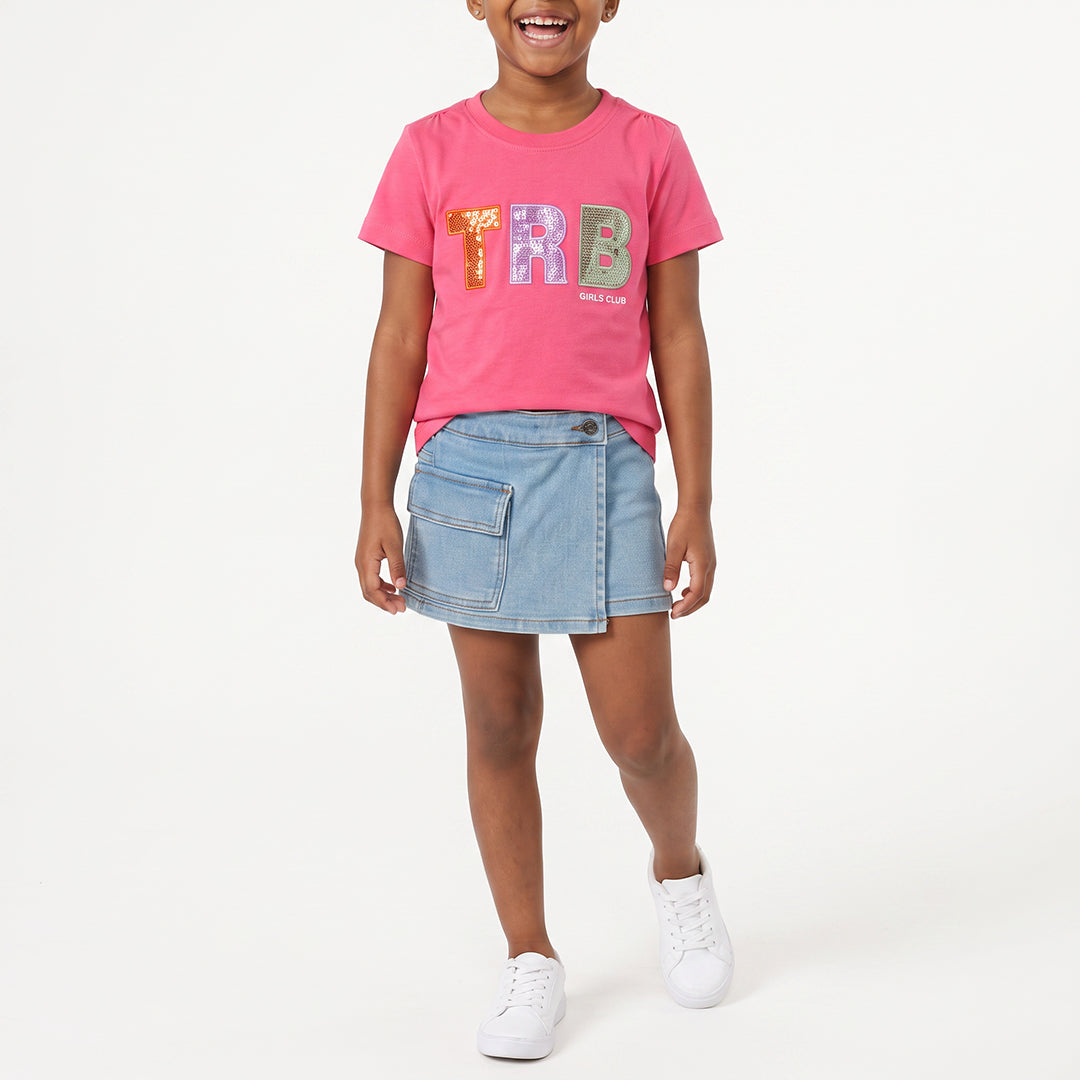GIRLS TRB PINK TOP