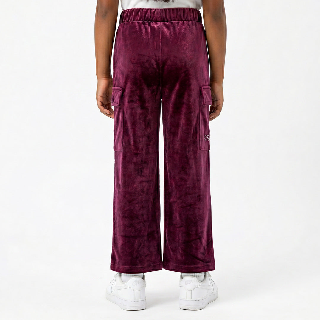 TRB Girls Velour Cargo Pant
