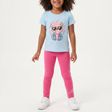 GIRLS TRB BLUE TSHIRT WITH CF PRINT