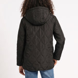 TRB GIRLS BLACK QUILTED JACKET
