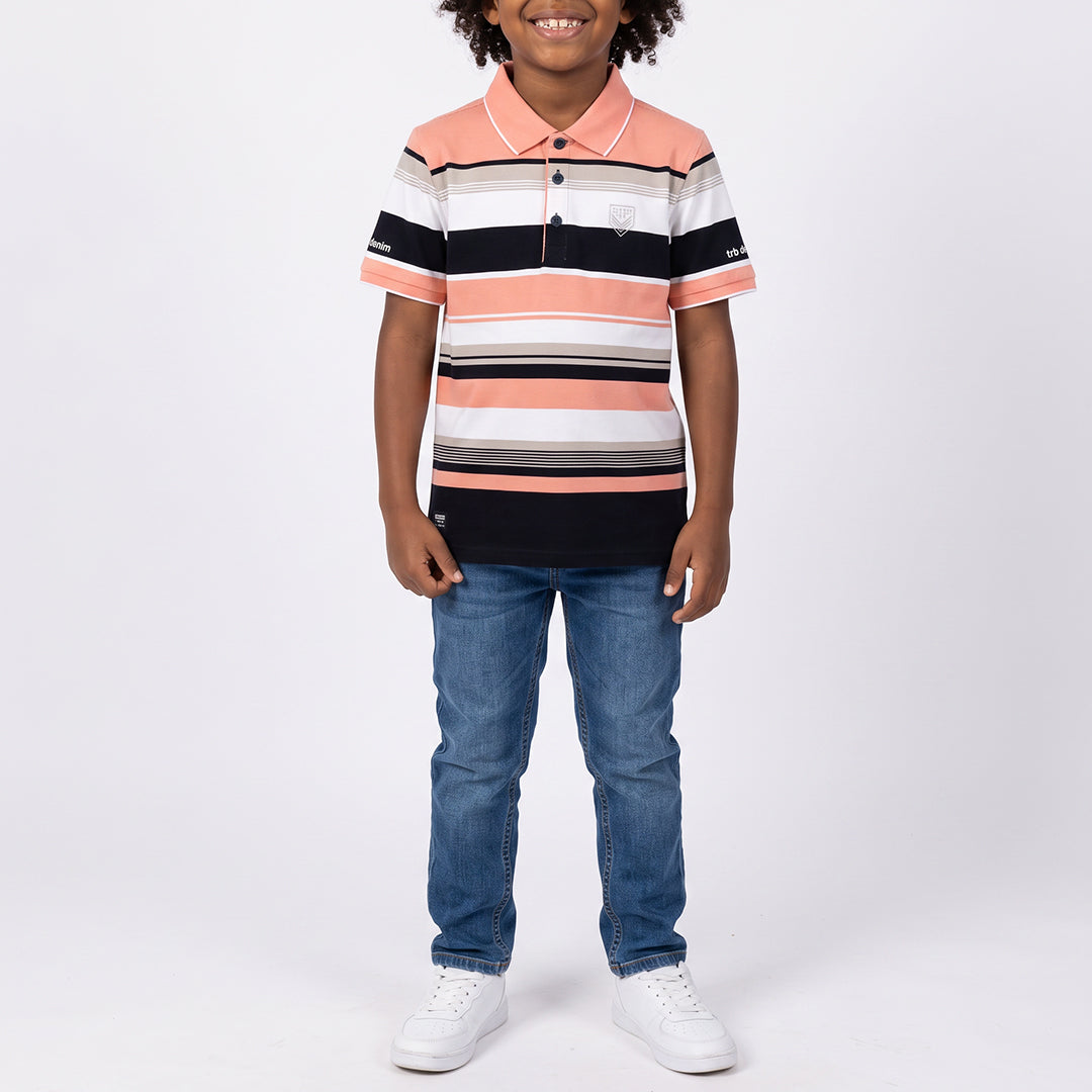 BOYS STRIPE GOLFER