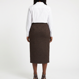 ALORA CHOC PENCIL SKIRT