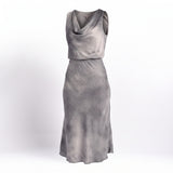 Grey Neck Top