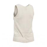 WHITE S/S  KNIT TOP