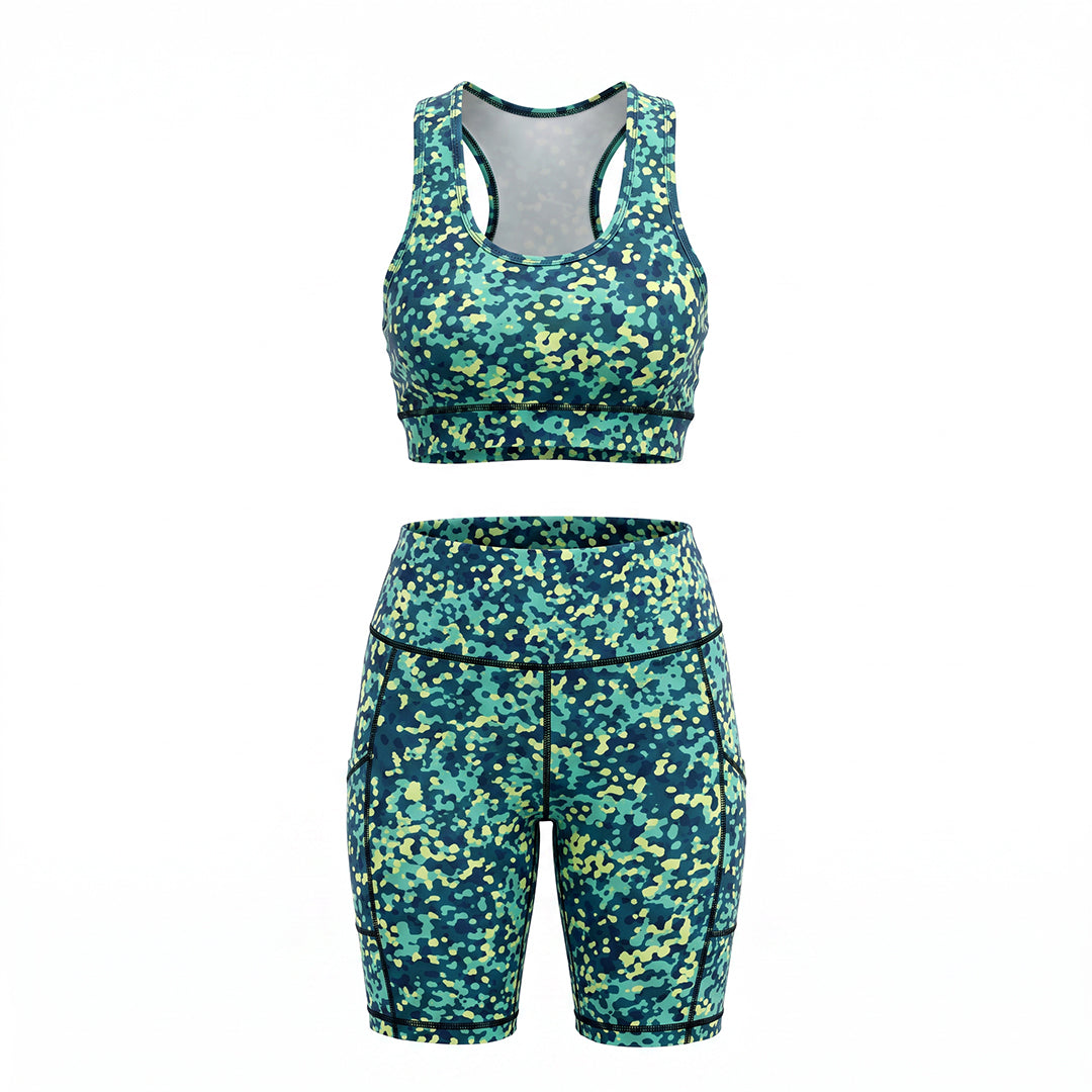 MULTI COLOUR GYM SHORT