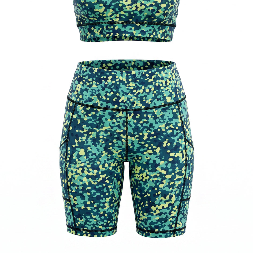 MULTI COLOUR GYM SHORT