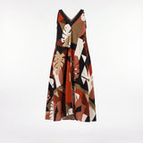 LADIES CIARRA RUST DRESS