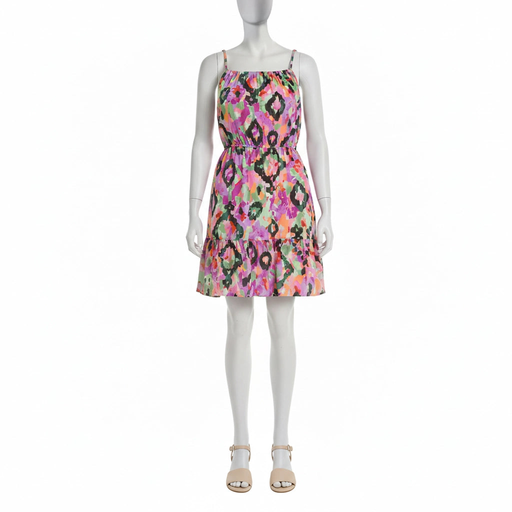 LADIES NOVA AOP MINI STRAPPY DRESS