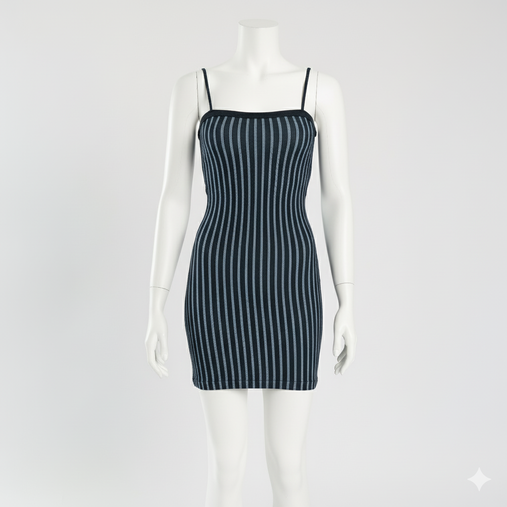 Blue&amp;White Seamless Dress