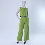 Alora Ladies Chartreuse Waistcoat ALORA Fashion Fusion