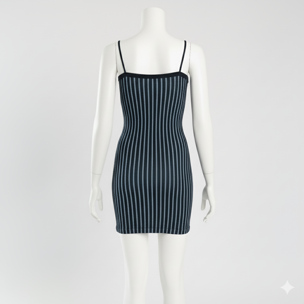 Blue&amp;White Seamless Dress