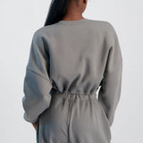 LADIES NOVA FASHION UTILITY CROPPED SWEATER